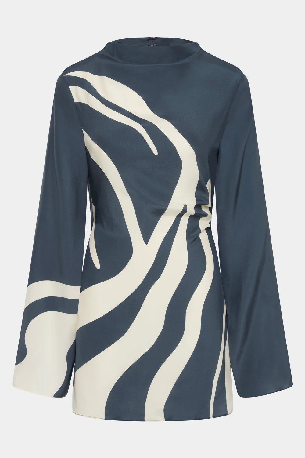 h&m long sleeve mini dress Ladies - Brown Draped Jersey Dress - Size: XS