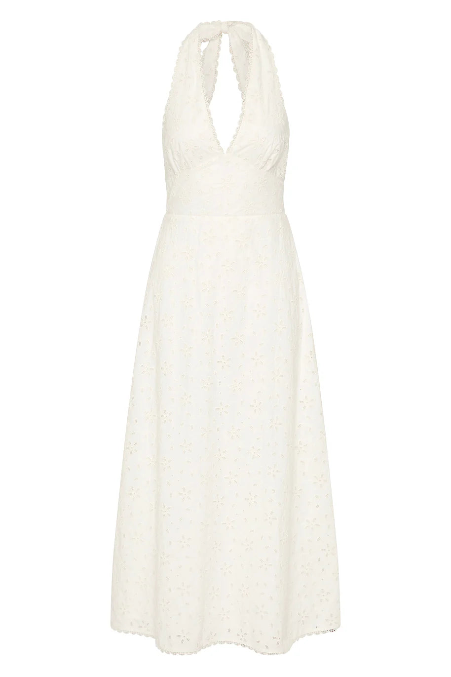Salma Halter Dress Vintage White / L Salma Halter Dress Vintage White / L