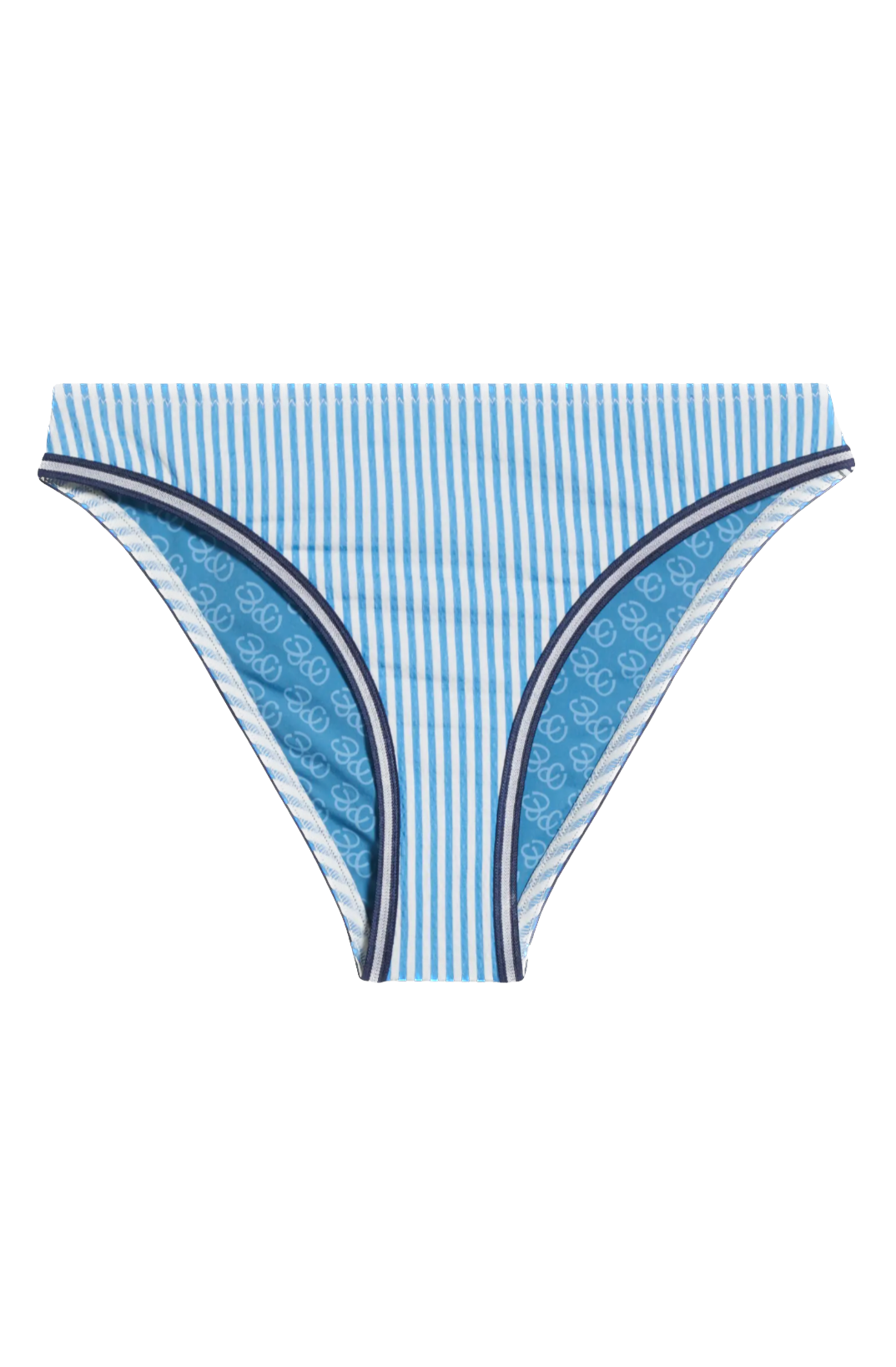 The Tati Bikini Bottom French Blue Stripe