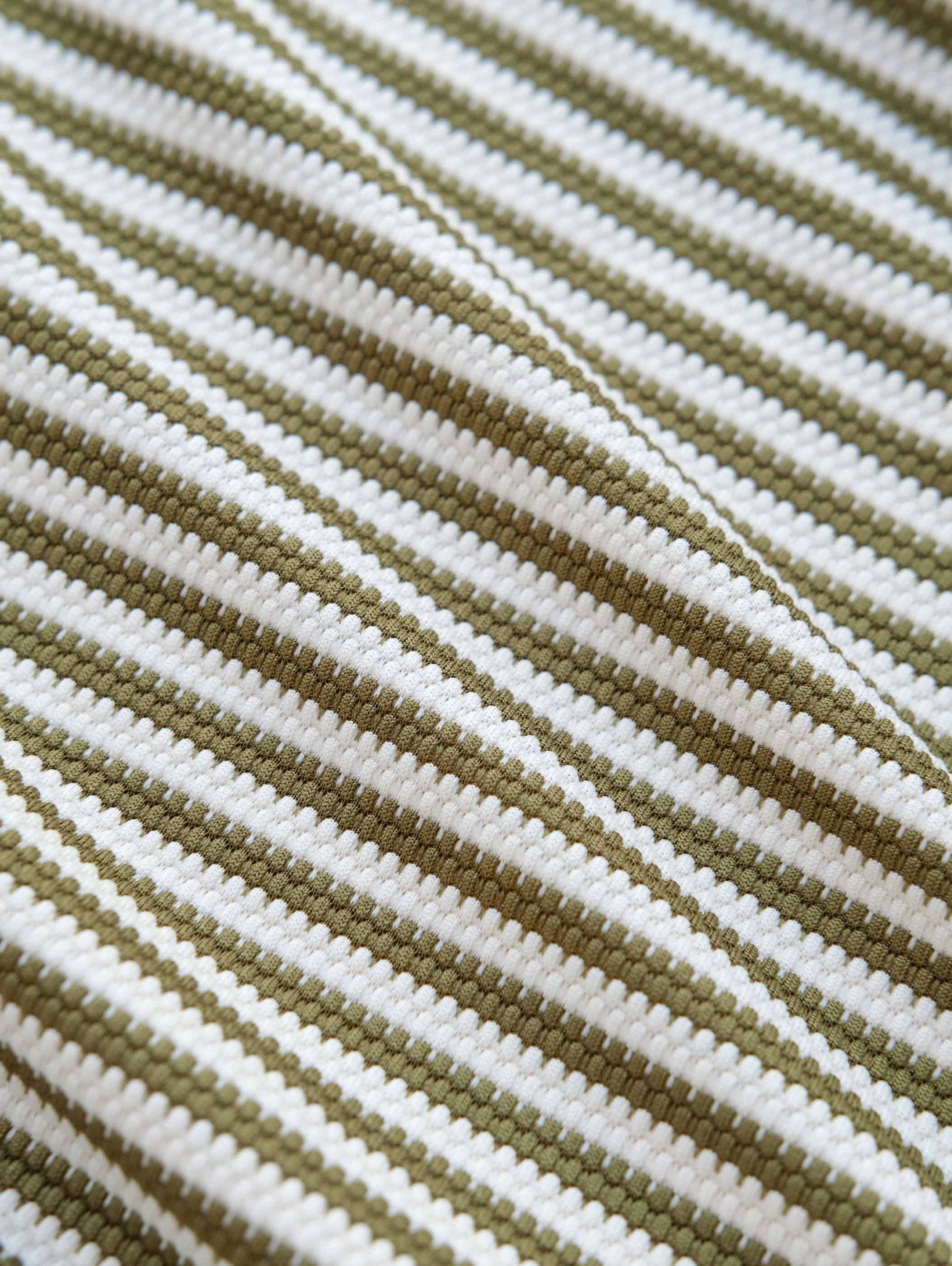 Essential String Tri Bikini Top Fern Stripe