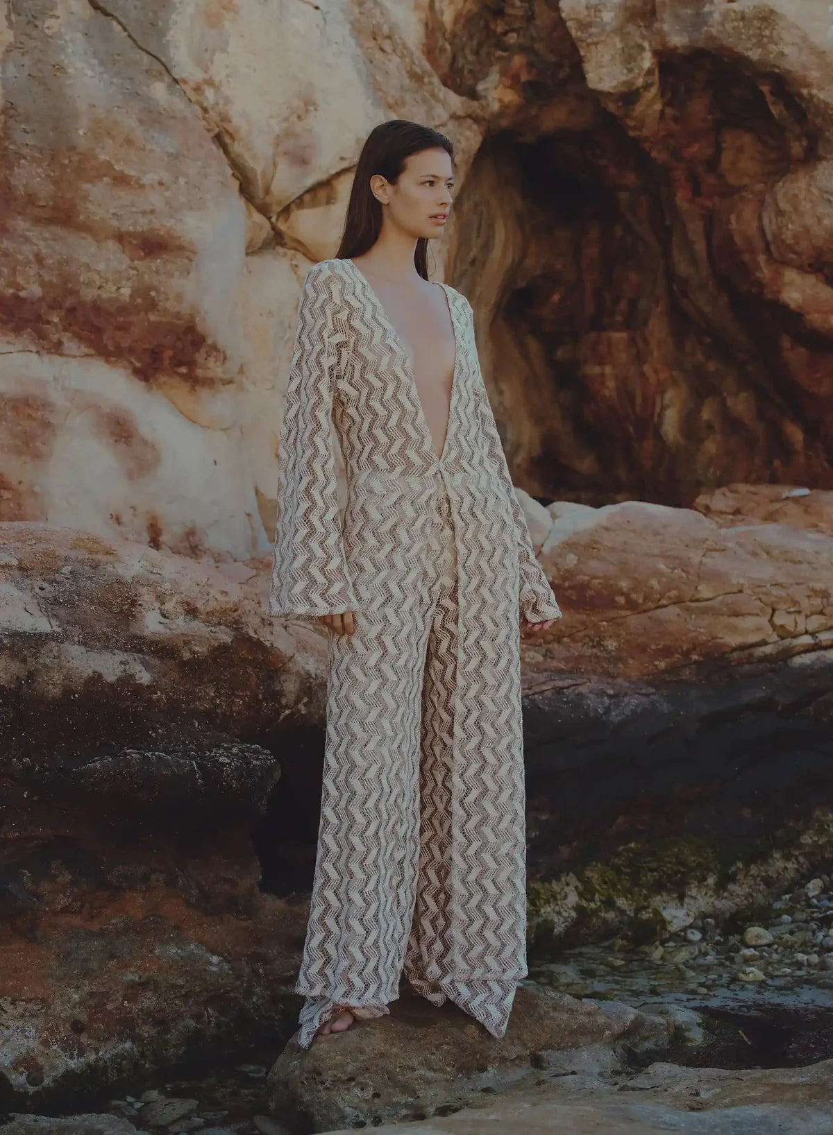 Uda Robe Zigzag Sand