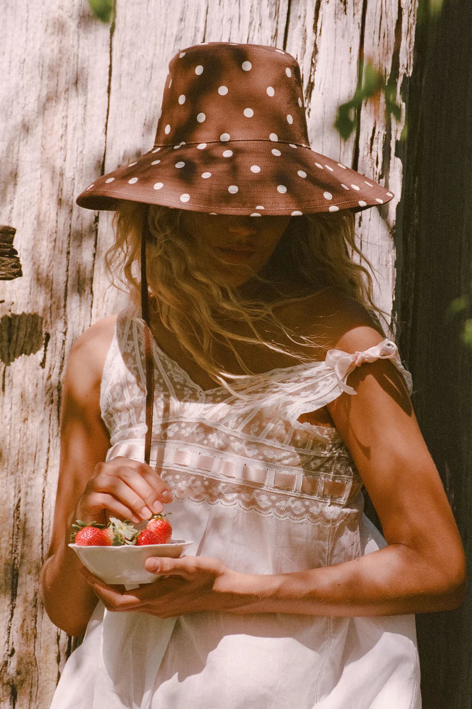 Holiday Bucket Hat Polka Dot Coco